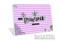 GalaxsiaTM Gifts for Boyfriend Girlfriend I Love Paris Vinyl Laptop Skin/Sticker/Cover/Decal Compatible for Any 14" Inches Laptop (Hp/Dell/Sony/Acer/Lenovo/Asus. Etc) Or Notebook.