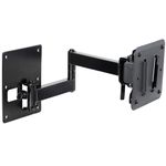 VIVO Sturdy Plastic Polymer and Steel RV TV Mount with Articulating Arm, VESA 100x100mm Mounting Pattern, Holds up to 10kg, Wall Bracket for Indoor Use, Black, Mount-VWRV3