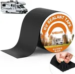 WELLUCK Butyl Sealant Tape, 6 Inch X 50 Foot RV Roof Tape Sealant Roofing Tape Black, Waterproof &UV RV Tape for Roof Camper Trailer Boat Sealing Leak Repair