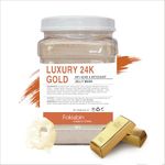 Fokiabin Jelly Mask for Facials Professional Natural Gel Face Masks, Brightening & Hydrating Rubber Mask, 23 Fl Oz Jar Face Mask SkinCare(24K GOLD)