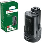 Bosch Home and Garden 12V 2.5 Ah Lithium-Ion Battery (Compatible for All Tools in 12 V Power for All System, in Carton Packaging)