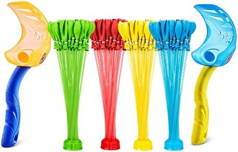 Bunch O Balloons Launcher 2 Pack & 4 Stems by ZURU, Rapid-Filling Self-Sealing Tropical Colored Water Balloons for Outdoor Family, Friends, Children Summer Fun