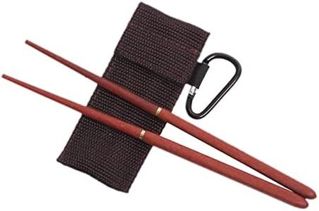 1 Pair Folding Wooden Chopsticks Dinnerware Tableware Travel BBQ Beach Backpacking, Coffee