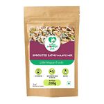 Little Moppet Foods Sprouted Sathumaavu Mix - 200g (200 Gram- Pack of 1) | No Additives and Preservatives | Free from Added Salt and Sugar | Made with 19 Ingredients (6 Sprouted Ingredients) |