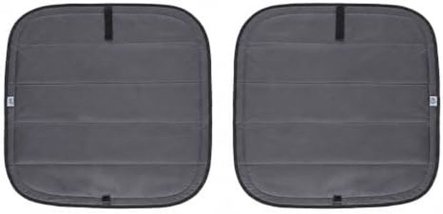 VANLUSIS Extra-Thick Magnetic Insulated Rear Door Window Covers (Pair) for 2014–2026 RAM ProMaster Vans (Fits Bare Metal Window Frames), Blackout Privacy Sun Shades for Stealth Camping – Dark Gray