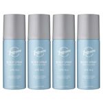Designer Fragrances 4 Pack Lite Blue Men's Body Spray Deodorant Cans - For Instant Freshness on The Go - Long Lasting Smell - Great Male Gift Sets- 150ml