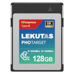 LEKUTAS 128GB CFexpress Type B Memory Card, R1600MB/s W1000MB/s CFX xqd Cards Type B for Cameras 8K RAW, Compatible with Nikon Z6/Z7/Z9/D6/D850, Canon EOS-1DXMark III/EOS-R5, S1/S1R, DJI Ronin 4D