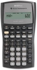 Texas Instruments BAIIPlus Financial Calculator, 10-Digit LCD