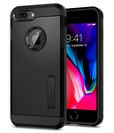 Spigen Tough Armor Back Cover Case Compatible with iPhone 8 Plus/7 Plus (TPU + Poly Carbonate | Black)