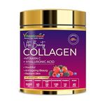 Vitaminnica Vita Beauty Collagen Powder (Type I & III) | Collagen with Biotin, Hyaluronic Acid, Glutathione, Vitamins C & E for Hair, Nails, Skin Radiance & Anti-Aging | 30 Servings (Mixberry)