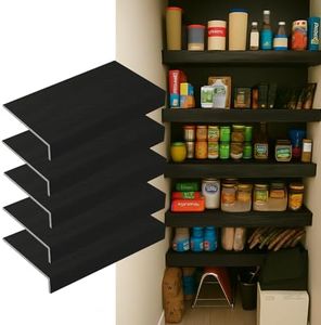 5 Pack 48x16in Wire Shelf Cover for Pantry, Closet, Kitchen – Waterproof PVC Wood-Look Wire Rack Covers for Shelves, Multiple Sizes Available,No-Tool Installation