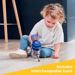 Casdon Dyson Cordless Toy Vacuum Cleaner – Interactive Role-Play, Blue