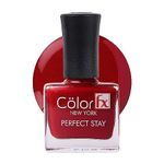 Color Fx Perfect Stay Top Coat Nail Enamel Non-UV Light Maroon Nail Polish Paint for Women – 9 ml | Long-Lasting, Chip Resistant, Quick Drying & Non-Yellowing | Glossy Finish & 21 Toxin Free