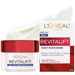 L’Oréal Paris Pro-Retinol + Centella Asiatica Night Cream, Moisturizer for Face, Revitalift, Fights look of wrinkles, Firms Skin, Resist look of Signs of Aging, Skincare - 50 ml