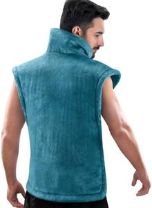 RENPHO Back Heat Wrap, Birthday Gifts for Women Men Mom Dad Her Him, XL Large Heat Wrap for Neck and Shoulder with 6 Heat Options, 3 Timers, Fast Heating, ETL Certified, 24"x37" Blue