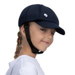 Ribcap Medical Helmet for Kids | Navy Blue | Midi/Maxi 51-56 cm | Baseball Cap Style with Chin Strap | Padded Protective Helmet for Children | Epilepsy Seizure Helmet | Fashionable and No Stigma