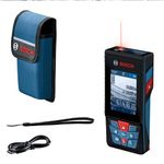 Bosch Professional Laser Measure GLM 150-27 C (Integrated Camera, Integrated 3,6 V Battery, Range: up to 150m, Robust, IP54, ± 1.5 mm*, Hand Strap, Pouch)