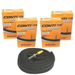 Continental 4x Race 28 700 x 20-25c Road Bike 42mm Presta Inner Tubes,Black