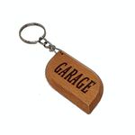 Garage Key Tag Engraved Wooden Keyring Keychain Made to Last