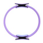 Pilates Ring,4 Colors,Fitness Magic Circle for Fitness Training, Full-Body Workout, Toning Thighs,Sculpting, Improve Core Power Strength(Purple) Yoga Supplies