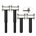 Telakeni 4Pcs Adjustable Height Center Support Leg for Bed Frame, Bed Center Slat Heavy Support Leg 7.08"-13.3"