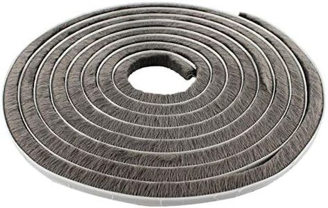TamBee Self Adhesive Brush Weatherstripping for Windows Weather Stripping Door Seal Pile Weatherstripping Sliding Door Insulation for Winter (3/8in*3/5in*65.6ft, Grey)