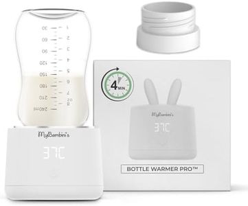 Scaldabiberon portatile PRO™ di MyBambini per il viaggio, Riscaldamento rapido, 4 Impostazioni di Temperatura, Riscalda fino a 6 bottiglie, Adatto per: MAM, Lansinoh, Nanobebe & NIP