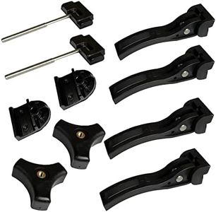 Kikito Universal Replacement Parts for Hard Tri-Fold Tonneau Cover -6* T-Bolts, Rear Clamp, Front Clamp