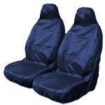 Carseatcover-UK® Heavy Duty NAVY WATERPROOF Car Seat Cover Protectors AIRBAG SAFE for Front Seats