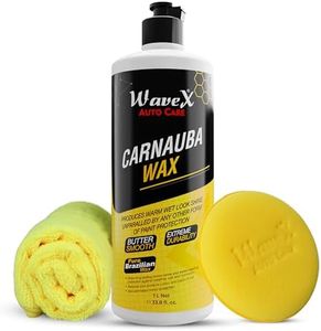 Wavex Carnauba Wax Car Polish (1L) | Car Wax That Provides Deep Wet Shine | Car Wax Polish for Car Paint, Headlights & Chrome Components