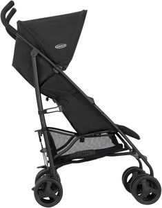 Graco EZLite Lightweight Stroller, Birth to 3 Years, Midnight Black, 6.6kg