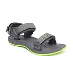 PARAGON Eeken ESDG1009 Men Stylish Sandals | Comfortable Sandals for Daily Outdoor Use | Casual Formal Sandals with Cushioned Soles Fluorescent Green