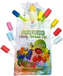 Candy Smokes Hookah Jolly Variety Collection Mouthpiece Tips - 10 pcs Glow in The Dark Jolly Tips - Individually Wrapped Hookah Tips Lollipop Shisha Accessories – 10 Different Hookah Candy Tips