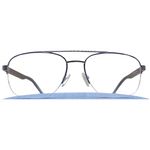 Affordable Mens Prescription Eyeglasses 0 to +/-4.0 Sph Cyl Axis Metal Frames Rectangle Full rim Correction eye glasses. (Aviator Silver)