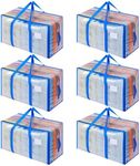 Dntorx 6 Pack 105L Clear Moving Bag