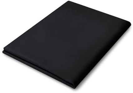 Cathay Home Single Flat Sheet, Queen (90" x 102"), Black