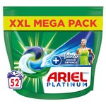 Ariel Platinum PODS®, Washing Liquid Laundry Detergent Capsules 52 Washes, +Touch Of Febreze Odour Defence, Extra Stain & Odour Removal