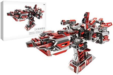 Microworld 3D Metal Puzzle Model Kits, Flaming Spaceship Challenge 3D Puzzles for Adults, Laser Cut DIY Brain Teaser Metal Model Kits Art Craft Gift Toys for Teens Men Adult