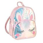 Hifot Unicorn Mini Backpack for Toddler Girls, Dream Unicorn Shoulder Bag TPU Clear Schoolbag for Daily Outdoor Kindergarten