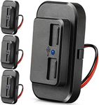 12V USB Outlet Automotive USB Port Panel Mount 12V USB Outlet Multi Port Switch Panel Car Outlet Socket Power Dual Port 12V 24V Quick Car Port for Cars Bus ATV RV Boat Truck, 3.1 A (4 Pieces)