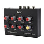 Hausdec EQ-7 Car Audio Headset Amplifier 7-Band EQ Equalizer 2 Channel Audio Mixer Equalizer