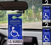 lofrcin 2 PCS Handicap Placard Hold