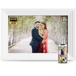 Lifelong Electronics 10.1 Inch (25.65 CM) Digital Photo Frame with Slideshow,Video & Sound|IPS HD Auto-Rotate Touch Screen,Wi-Fi & 32GB Memory|Desktop/Wall Mounted|Share Files with Frameo App,White