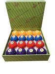 Aska Billiards Pool Boston Poker Balls Set, 16 Balls, 2 1/4 inch (Poker, 2-1/4")