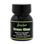 Angelus 1oz Neon Green Glow Paint - Brightest Glow, All-Night Illumination - Non-Toxic, Made in USA - Ideal for Art, Decor, Crafts, and More