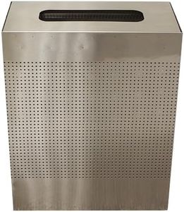 Sturdy Essentials Rectangle Commercial Trash Can Open Top Steel Outdoor Bin