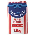 McDougalls Pre-Sifted Plain Flour, 1.1 kg Bag (Pack of 10)