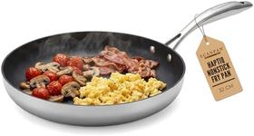 SCANPAN HaptIQ Nonstick Frying Pan, 32 CM, Professional 5-Ply Stainless Steel & Aluminum Pan – Stratanium+ Nonstick Coating – Durable Cookware Ideal for Frying, Searing, Sautéing, & Browning Foods