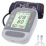 VOLUETH Accurate Blood Pressure Monitors - Automatic Upper Arm Machine & Accurate Adjustable Digital BP XLCuff Kit Includes Micro-USB Cable, Carrying Bag