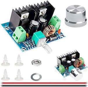 DAOKAI XL4016E1 Buck Converter XH-M401 DC-DC Módulo regulador de voltaje reductor PWM Fuente de alimentación ajustable 4-40V a 1.25-36V, 8A 200W Alta corriente Alta potencia (2 piezas)
